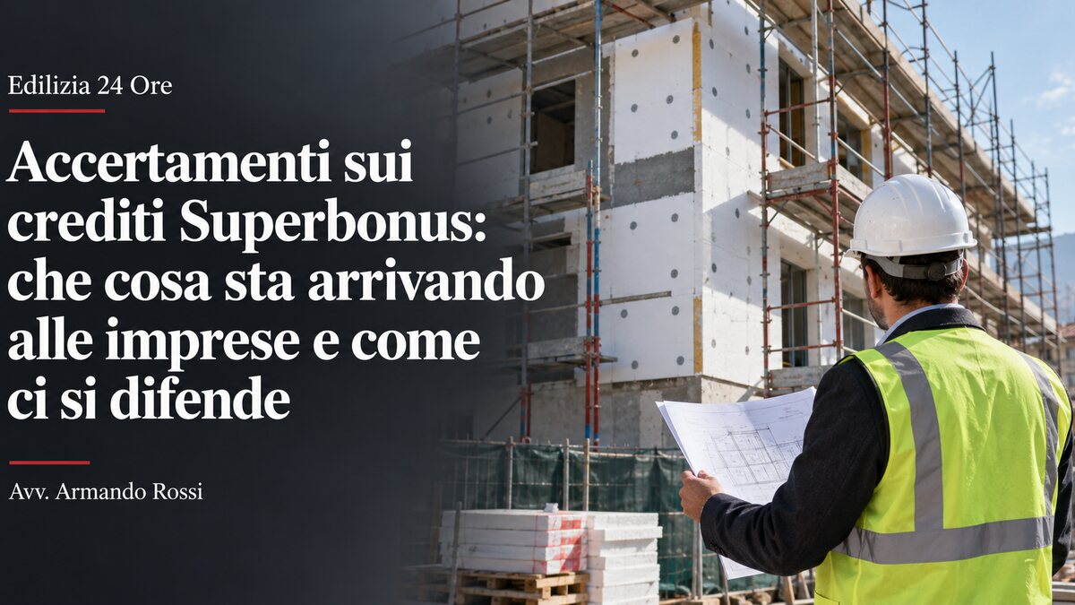 Accertamenti sui crediti Superbonus: che cosa sta arrivando alle imprese e come ci si difende
